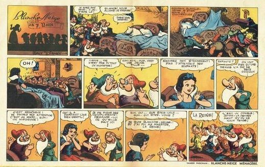Hank Porter - Snow White and the Seven Dwarfs - Striscia preliminare, matita su cartoncino