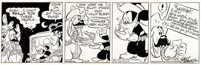 Mickey Mouse - Billy, The Mouse, matita, china e acquerello su cartoncino rimontato