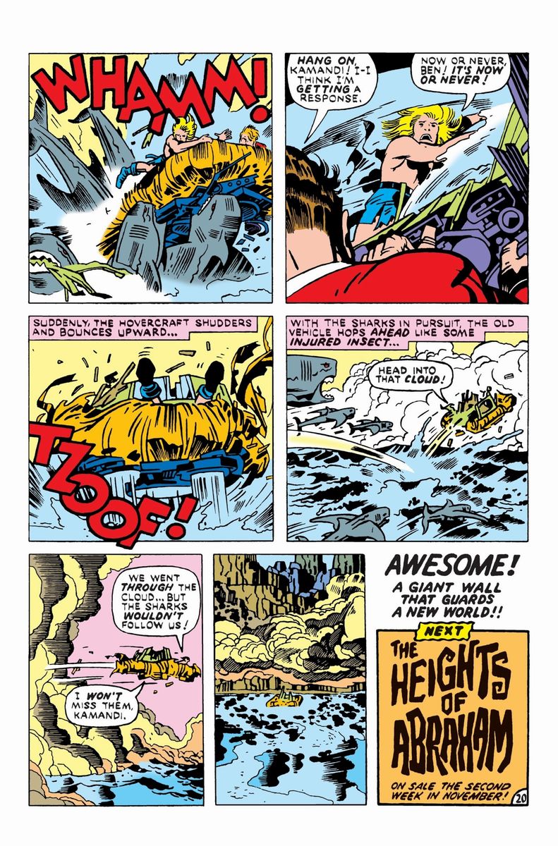 Jack Kirby - Kamandi - Freak Show!!!, matita e china su cartoncino, 1975