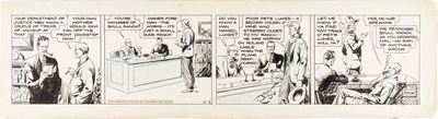 Secret Agent X-9 - On the up and up, matita, pastello e china su cartoncino