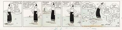 Popeye - It's practically unanimous, matita, pastello e china su cartoncino