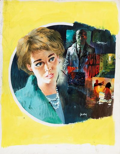 Copertina per 'Vita in prestito', tempera e collage su cartone