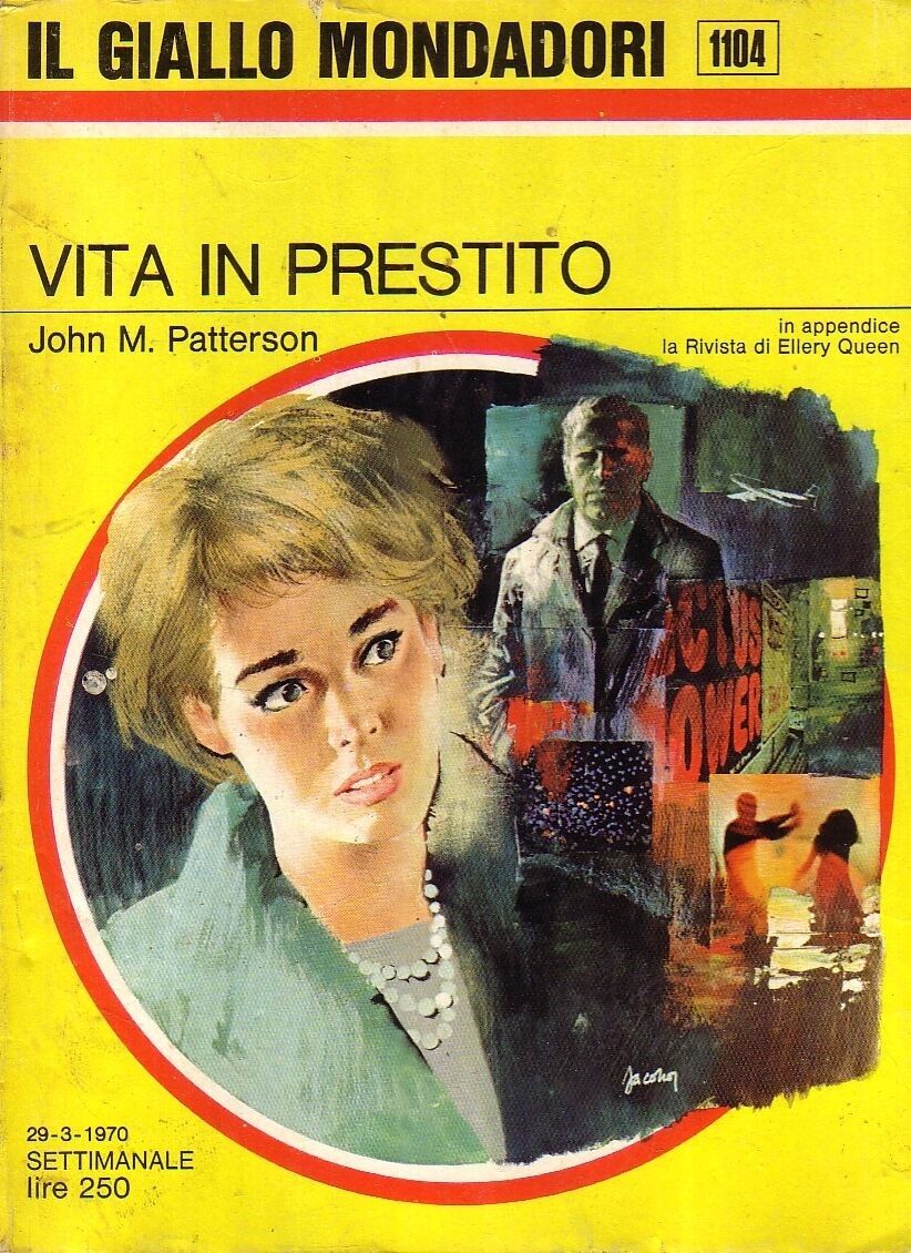 Carlo Jacono - Copertina per 'Vita in prestito', tempera e collage su cartone