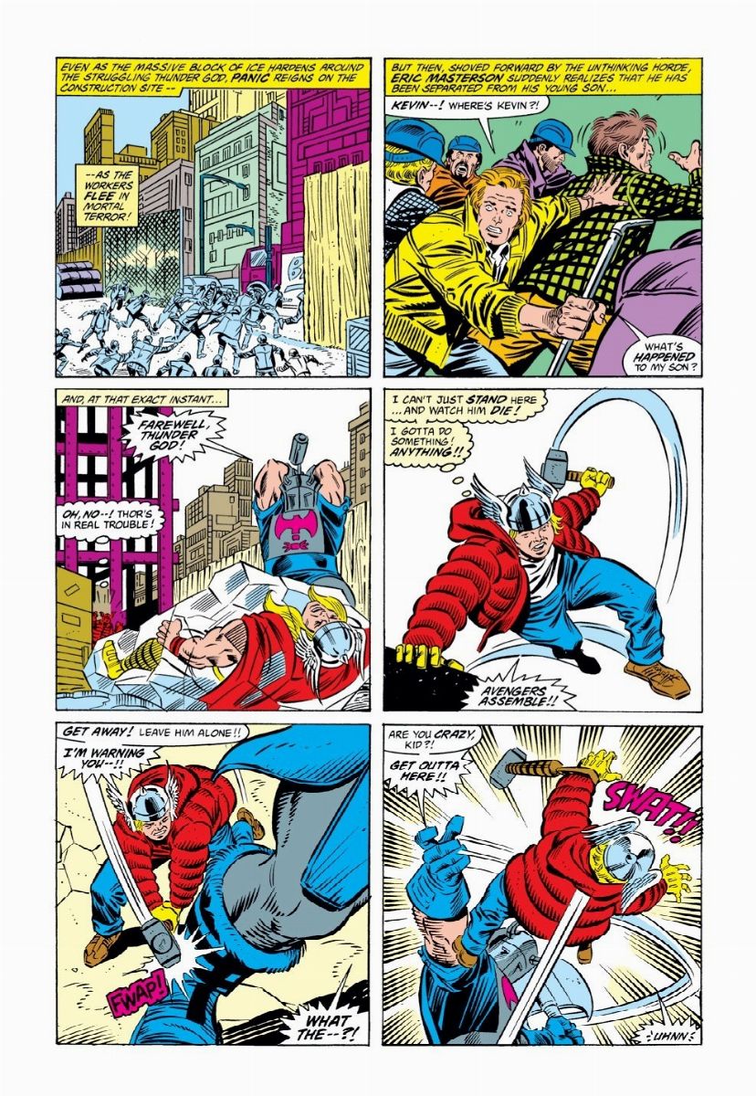 Ron Frenz - Thor - When the Executioner Calls!, matita e china su cartoncino Marvel