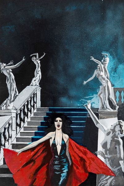 Vampir - Il potere dei vampiri (Die Macht der Vampire), tempera su cartone, 1976