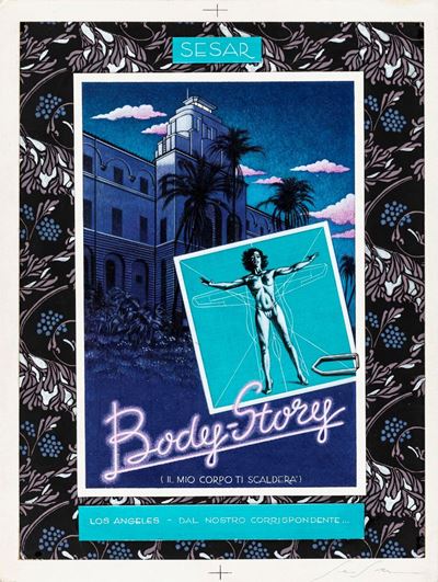 Body-Story - tecnica mista su cartoncino