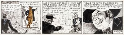 Fumetto "Cisco Kid", matita e china su cartoncino