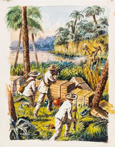 La perla sanguinosa - illustrazione originale