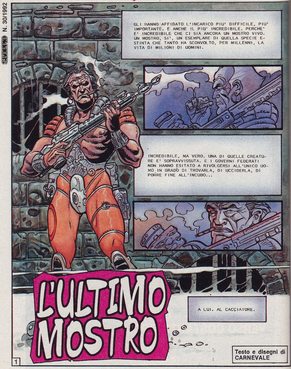 Massimo Carnevale - L'ultimo mostro - matita, china e acrilici su cartoncino