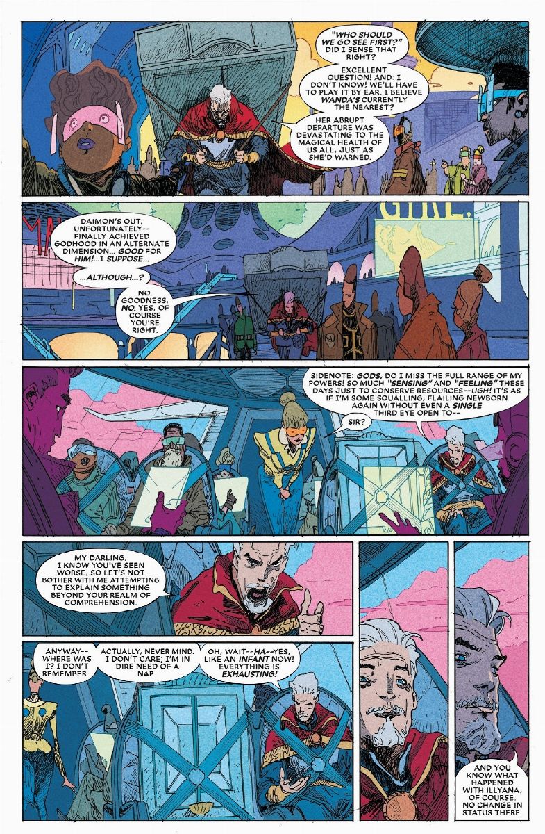 Filipe Andrade - Doctor Strange: The End, matita e china su cartoncino Marvel