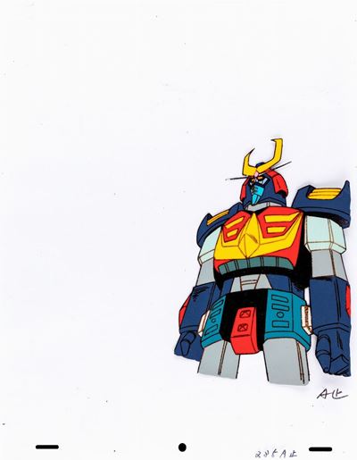Cel originale, Zambot 3, tempera su rodovetro, 1977