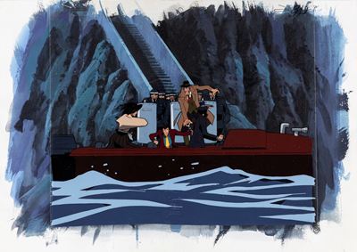 Tokyo Movie Shinsha, Lupin III - Cel originale in tempera su rodovetro e cartoncino