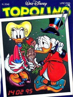 Marco Ghiglione - Copertina di Topolino n. 2046, matita e china su cartoncino