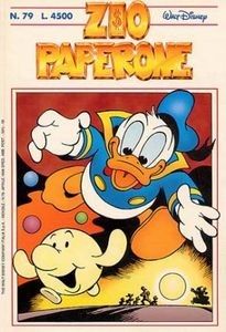 Marco Rota - Paperino e la palla misteriosa, matita e china su cartoncino