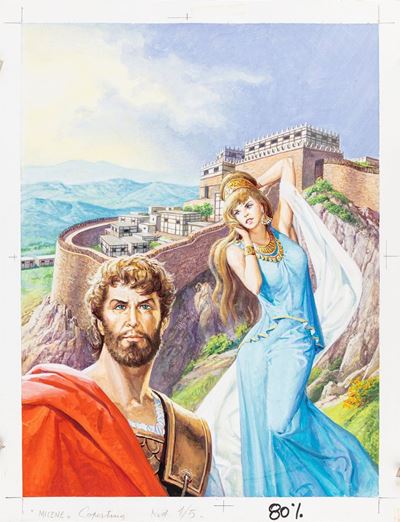 Micene - tempera su cartoncino, 35 x 46 cm, 1996