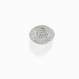 Aello in oro bianco 18k e diamanti