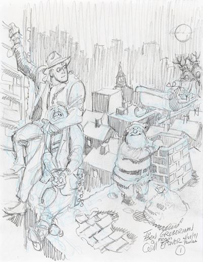 The Christmas Spirit - matita e pastello su carta