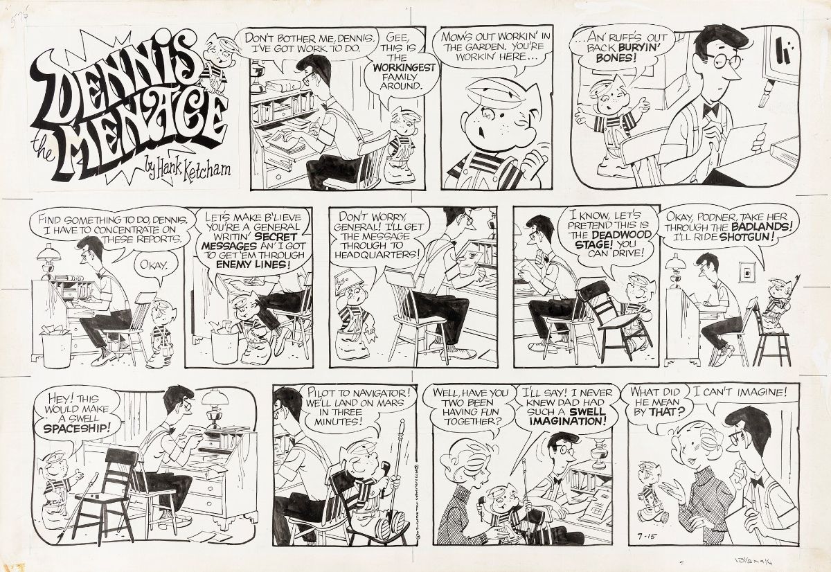 Hank Ketcham Dennis The Menace Fumetti Tavole E Illustrazioni Originali Finarte