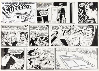 World's Greatest Superheroes Present Superman, matita e china su cartoncino