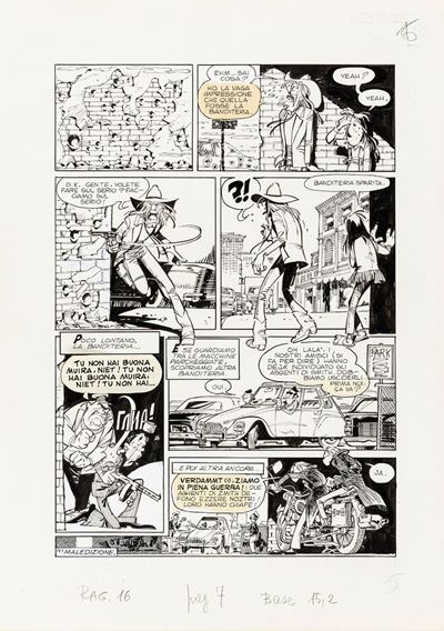Una strana storia - Tavola originale n. 5