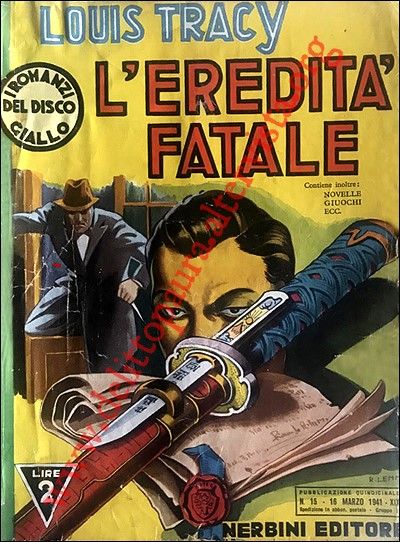 Roberto Lemmi - L’eredità fatale - Matita, china e acquerello su cartoncino, 1941