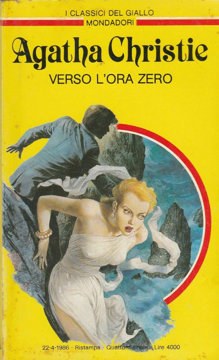 Sergio (sergio Romano Rizzato) - Rizzato, Verso l'ora zero (copertina per romanzo di Agatha Chris...