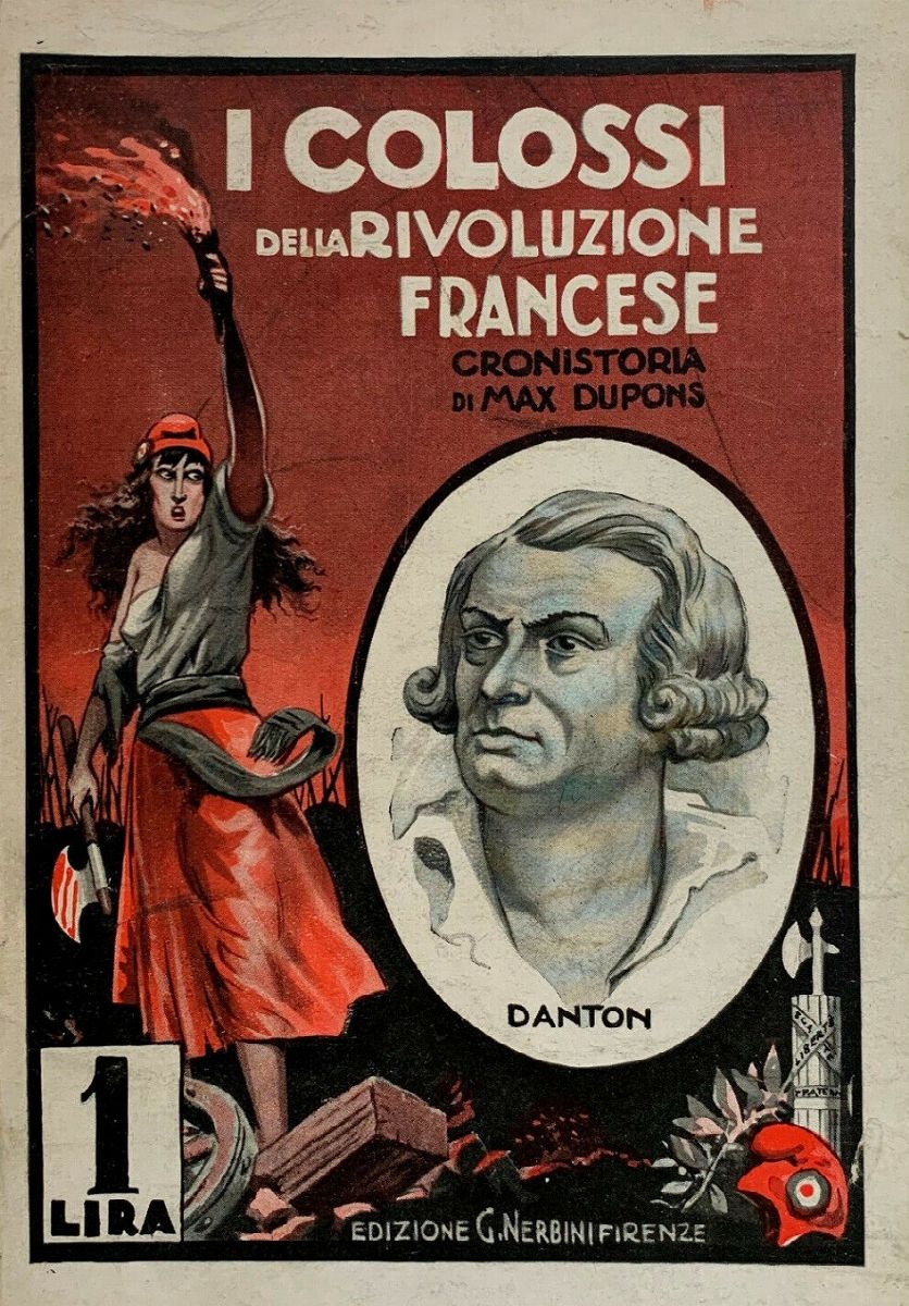 Giove Toppi - I colossi della Rivoluzione Francese: Danton, matita, china, acquerello e tempera s...