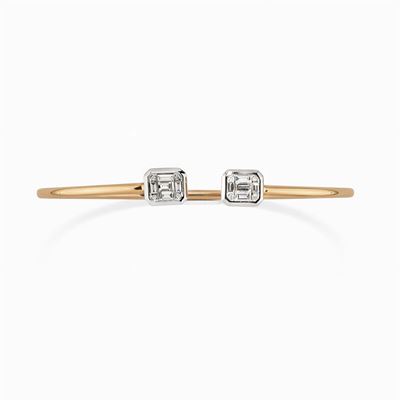 Bracciale in Oro Bicolore 18k e Diamanti