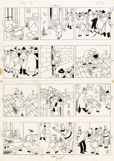 Meo Calzetta - Matita e china su cartoncino