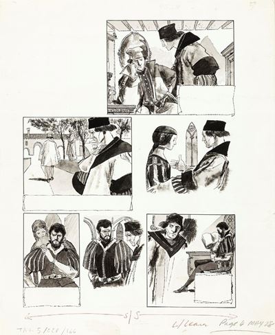 Othello: The Moor of Venice - matita, china e acquerello su cartoncino