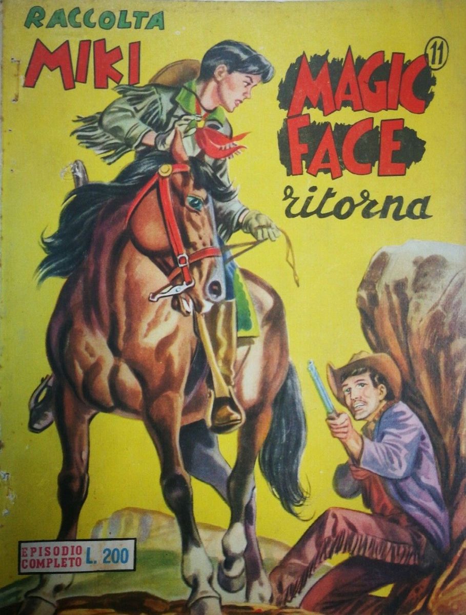 Antonio Canale - Capitan Miki - Magic Face ritorna, tempera su cartone