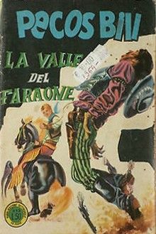 Antonio Canale - Pecos Bill - La valle del Faraone, tempera su cartone