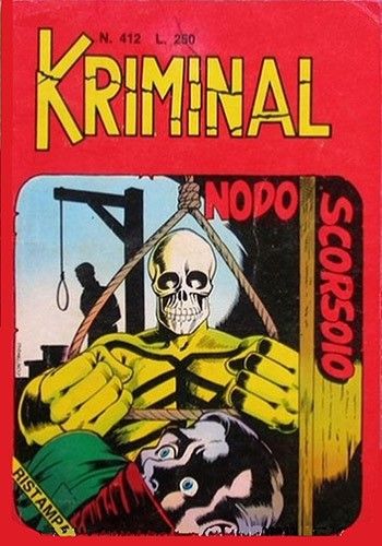 Luigi Corteggi - Nodo scorsoio - Originale di copertina per Kriminal n. 412