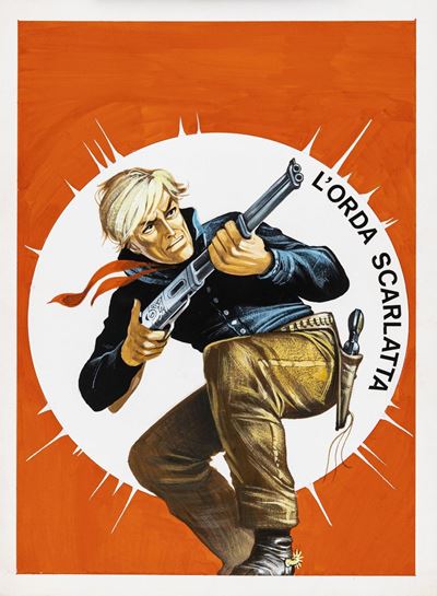 El Gringo - L'orda scarlatta (Tempera su cartone, 1967)