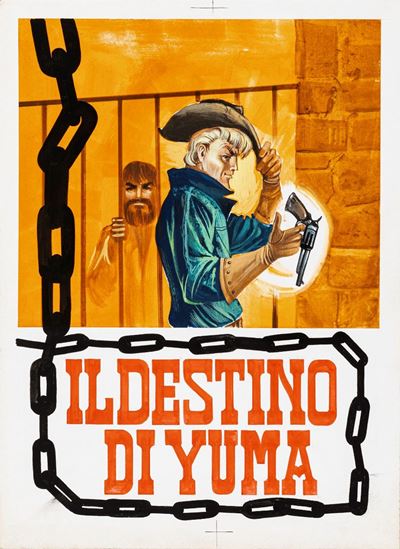 El Gringo - Il destino di Yuma, tempera su cartone