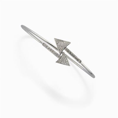 Bracciale in Oro Bianco 18k e Diamanti