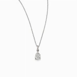 Collana in oro bianco 18k e diamante