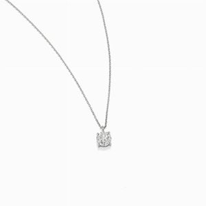 Collana in oro bianco 18k e diamante