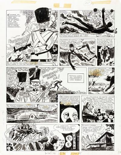 L’Ombra, matita e china su cartoncino, 1964