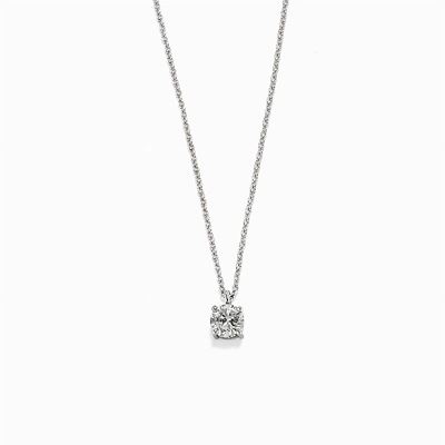 Collana in Oro Bianco 18k e Diamante