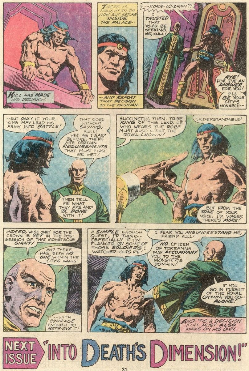 Ernie Chan - Kull the Destroyer - A Lizard’s Throne, matita e china su cartoncino Marvel