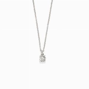 Collana in oro bianco 18k e diamante