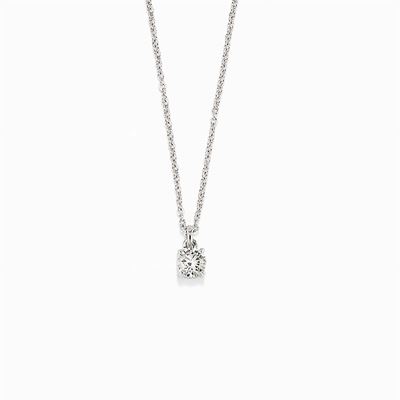 Collana in Oro Bianco 18k e Diamante