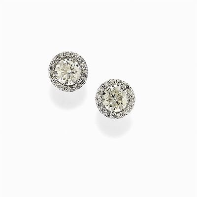 Orecchini in Oro Bianco 18k e Diamanti