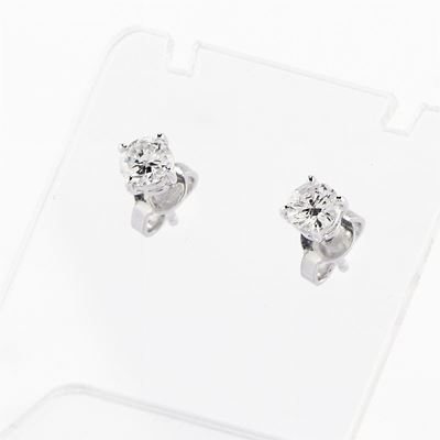 Orecchini in Oro Bianco 18k e Diamanti
