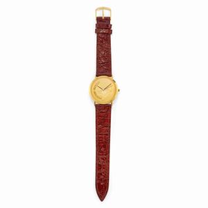 A 18k yellow gold man's wristwatch