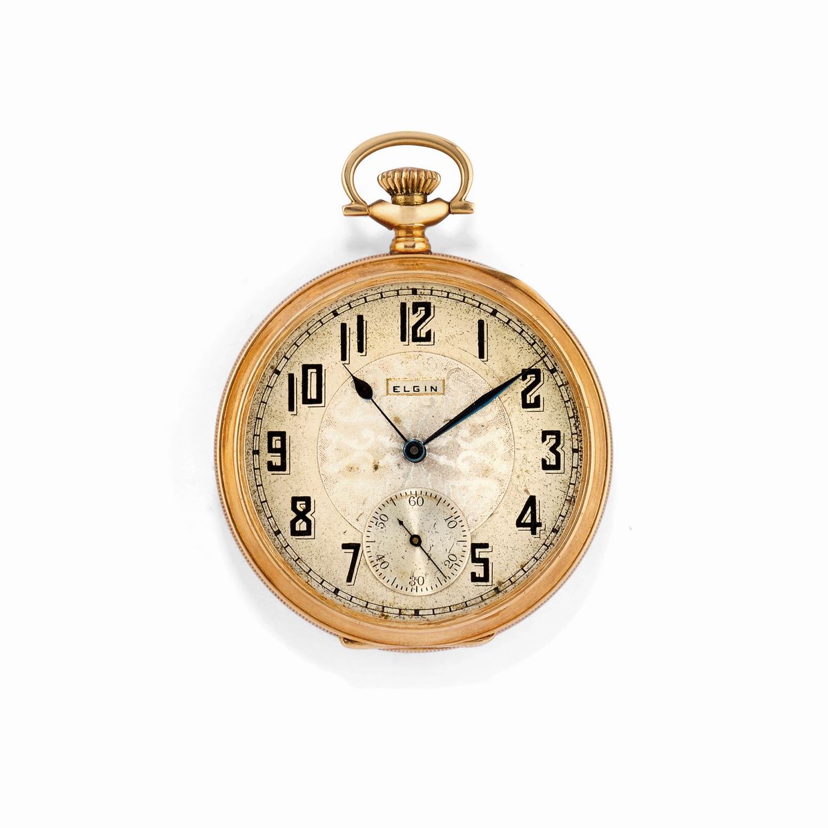 Quattro orologi da tasca in oro giallo 14K e 18K con movimenti a carica manuale