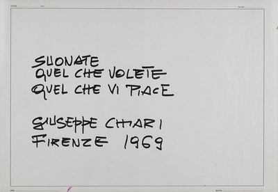 Suonate quel che volete, pennarello su carta