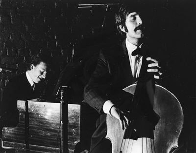 Roy Budd at piano, stampa vintage alla gelatina ai sali d'argento