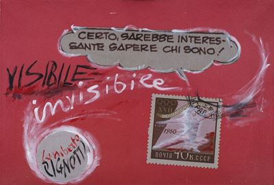 Visibile, invisibile. Certo sarebbe interessante, riporto fotografico e olio su tela